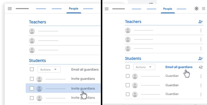 Guardianes de Google Classroom