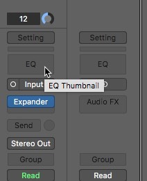 Adición de ecualizador de eliminación de ruido de Logic Pro X