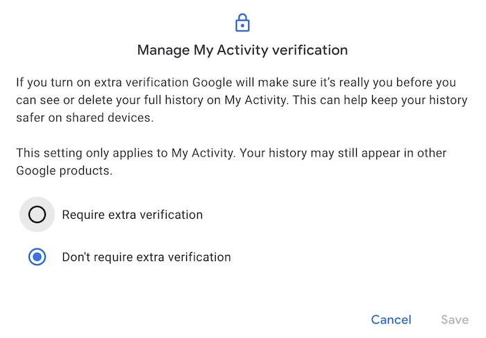 Eliminar la protección del historial de búsqueda de Google