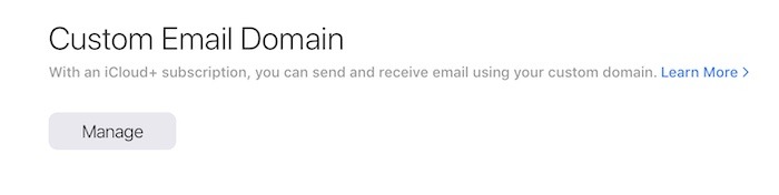 Configuración de dominio personalizado de correo de icloud