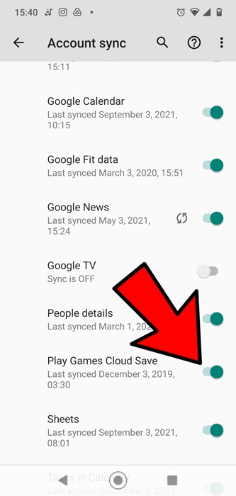 Sincronizar el progreso del juego Android Play Games Cloud Guardar