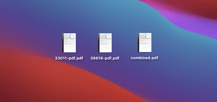 Dos PDF y una versión combinada.