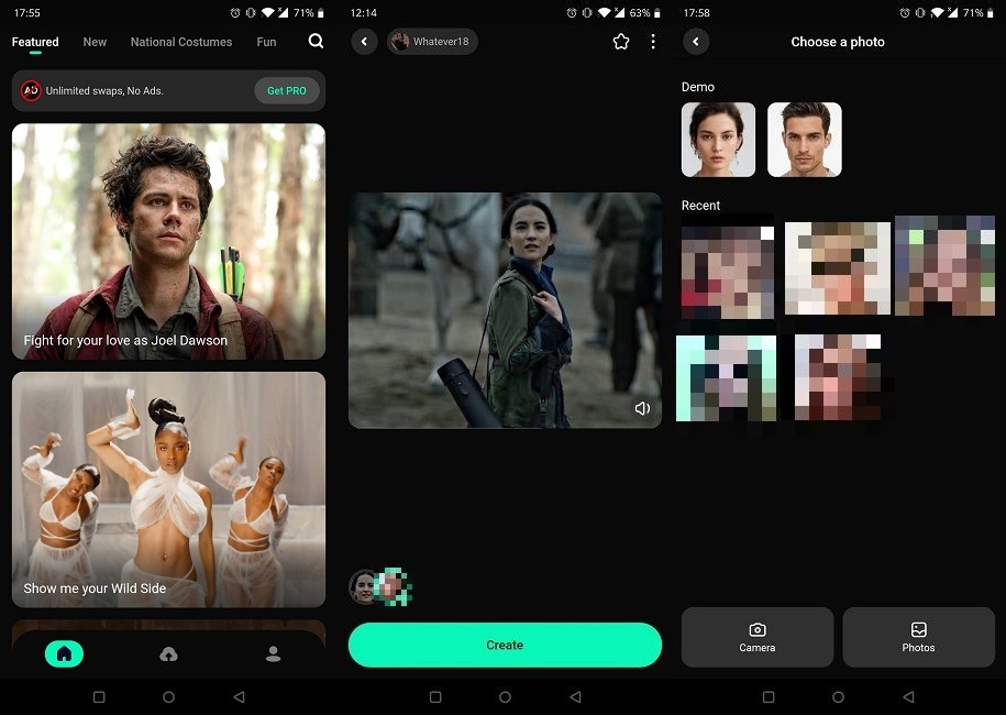 Las mejores aplicaciones para intercambiar caras Android Facemagic