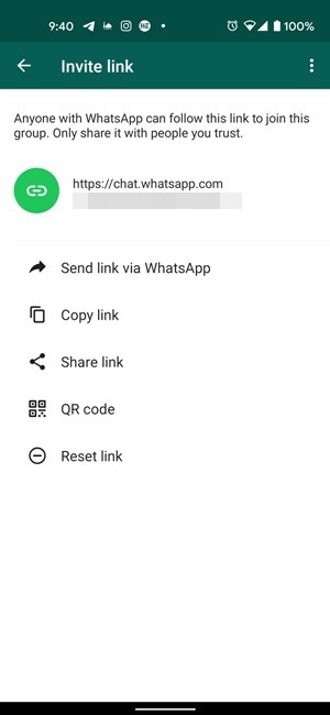 Grupo de Whatsapp Enlace Compartir Copiar