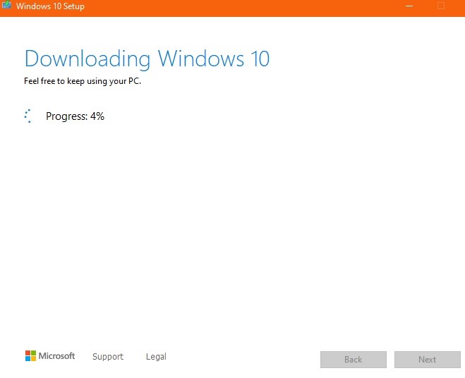 Descarga de instalación limpia de Windows 10