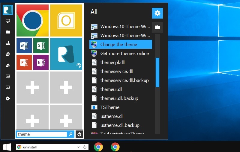 Tema de Windows10 Tema de cambio de transformación de Windows7