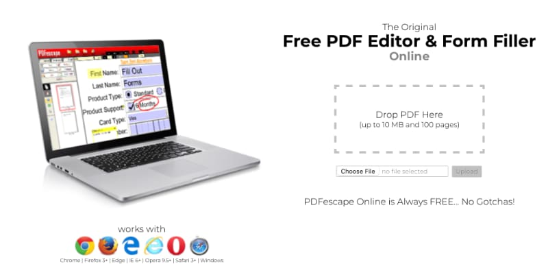 Cómo editar PDF Desktop Herramientas en línea Pdfescape