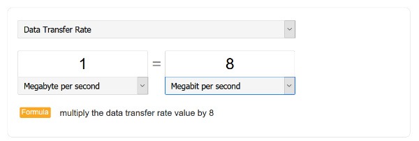 Videollamada Ancho de banda Megabyte Megabitconversion