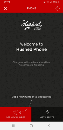 Compra de número de aplicación Virtual Sim Hushed