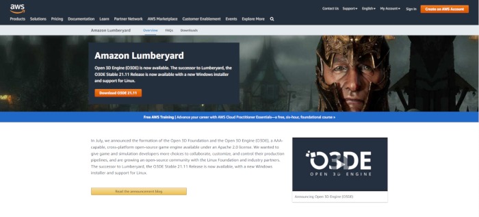 Desarrollo de juegos Amazon Lumberyard