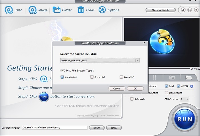 Copie y digitalice DVD rápidamente con Winx Dvd Ripper Disk