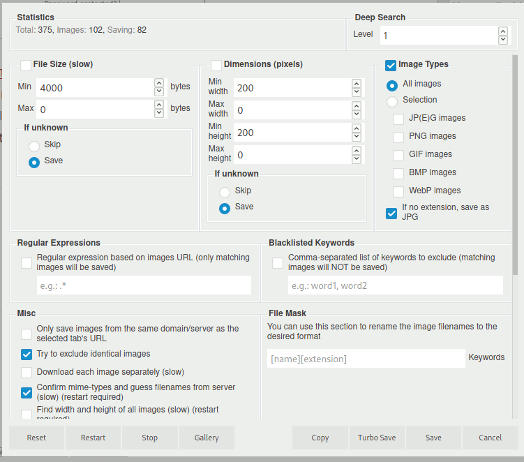 Complemento para descargar todas las imágenes de Firefox