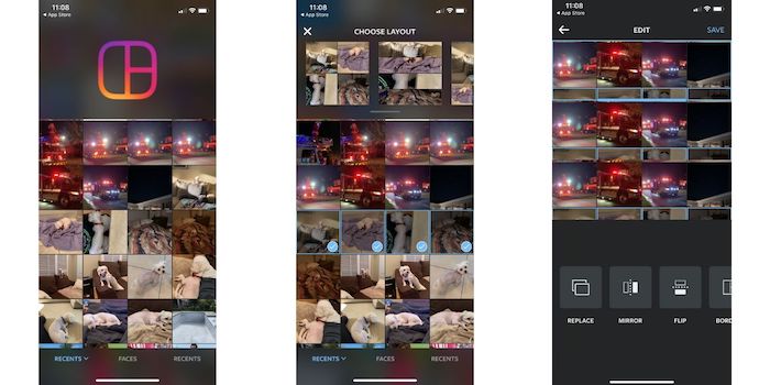 Las mejores aplicaciones de collage de fotos Diseño de Iphone Instagram