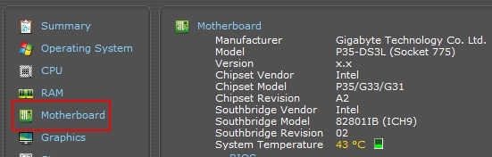 especificaciones del modelo de la placa base