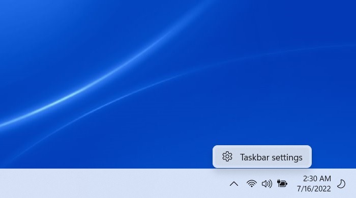 Configuración de la barra de tareas de búsqueda atascada de Windows 11