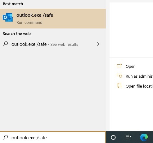 Problemas de Outlook Outlook en modo seguro