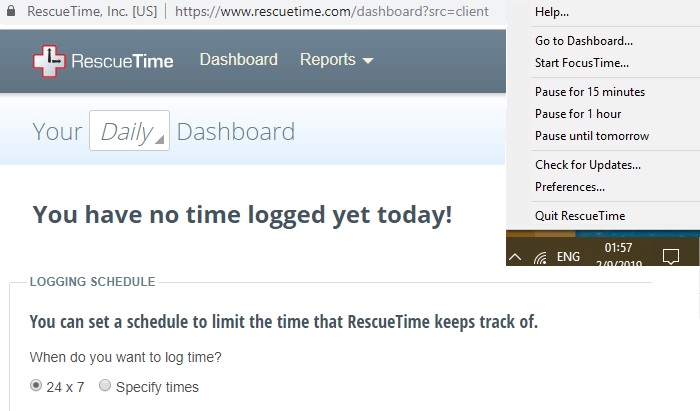 Capturas de pantalla de Rescue Time