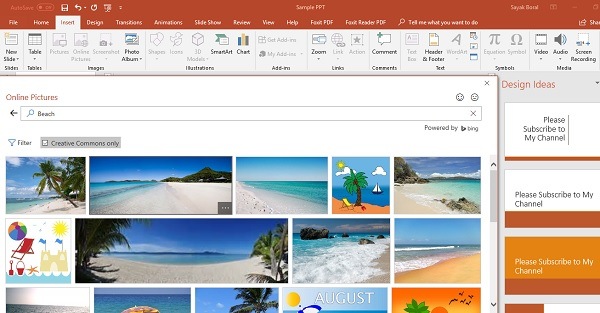 Insertar fotos en línea con PowerPoint 2010