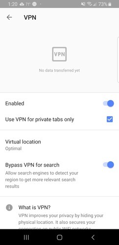 Ubicación de Vpn Opera