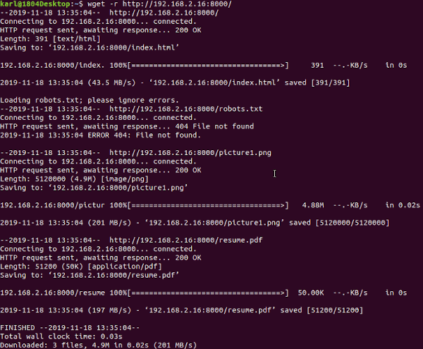 Python Http Transferencia Wget Recursivo