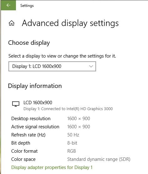 Problemas de monitores duales Configuración de frecuencia de actualización