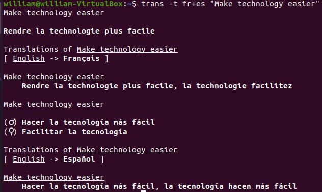 Traducción Traducir Shell Traducir múltiples idiomas Oración