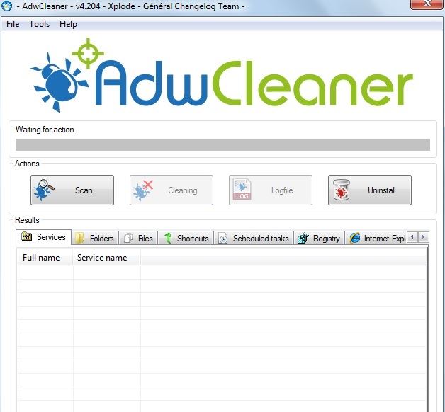 Escanea tu PC con AdwCleaner para Windows.