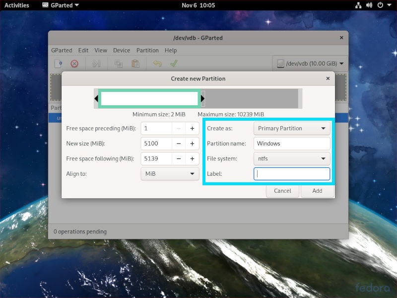 Ntfs de Windows separados