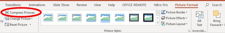 Reducir tamaño Powerpoint Comprimir un formato de imagen