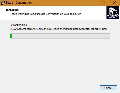 Instalación de Genymotion Win10 1