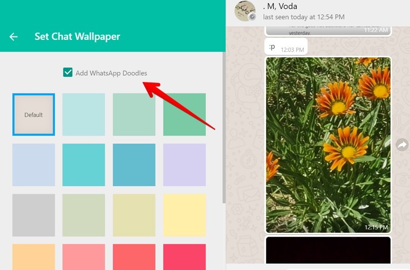 Whatsapp Web Cambiar color de chat