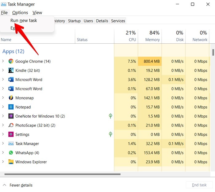 Configuración de la barra de tareas de Windows 11 que no funciona