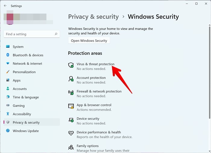 La barra de tareas de Windows 11 no funciona Escaneo de seguridad