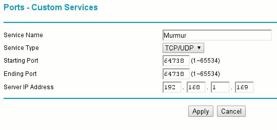 mumble-murmur-port-forwarding