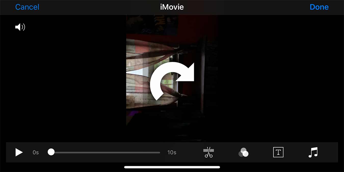 Rotar video en Iphone Imovie