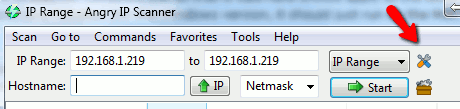 rango de IP de angry-ip-scanner