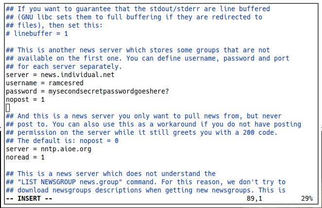 Leafnode 16 más servidores