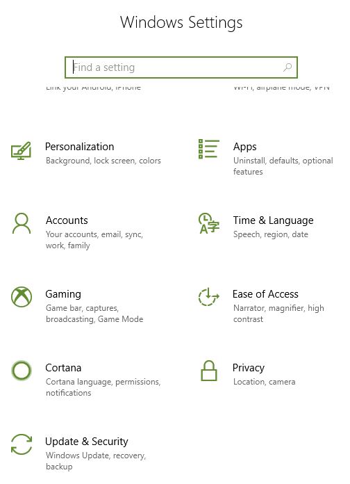 Ver la configuración de los controladores actualizados