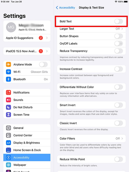 Ipad Iphone Senior Texto en negrita