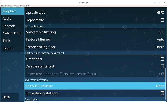 Ppsspp Psp En Deepin Linux Contador De Fps