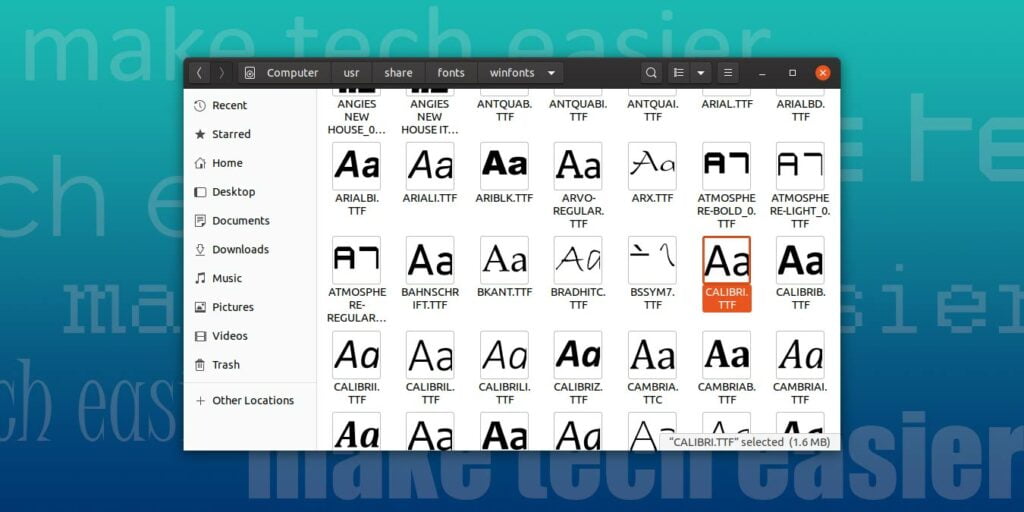 Install Win Fonts In Ubuntu Featured