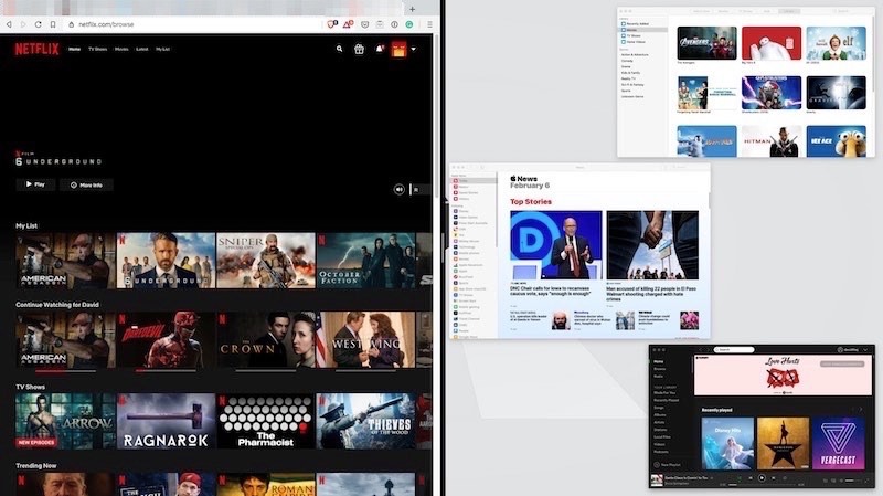 Cómo ajustar las aplicaciones abiertas de Macos de pantalla dividida