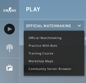 Servidor Csgo Seleccione el navegador del servidor de la comunidad
