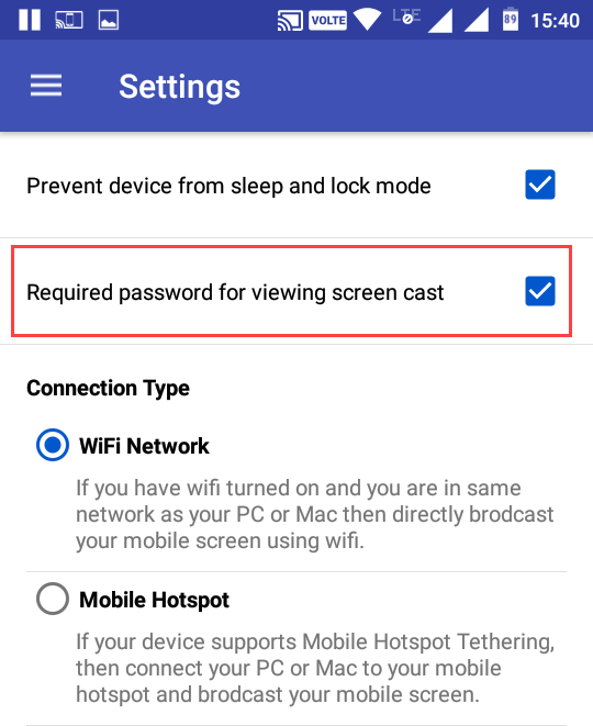 cast-android-screen-to-linux-habilitar-contraseña-protección