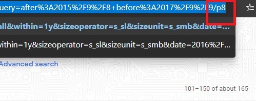 Ordenar filtros de Gmail Intervalo de fechas Cambio de página