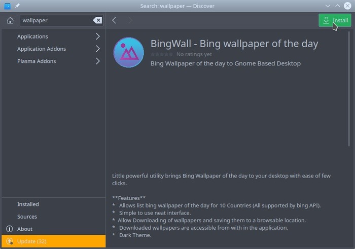 Los mejores cambiadores de fondos de pantalla de Linux Bingwall Install