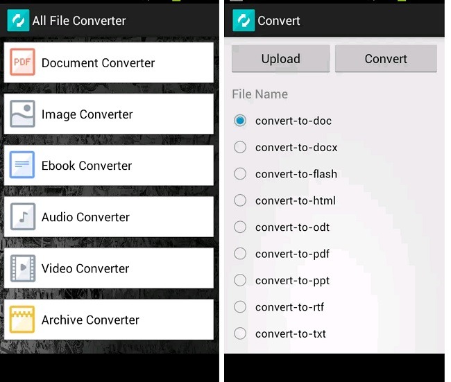 5 aplicaciones de conversión de archivos para Android