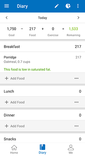 Myfitnesspal Captura de pantalla 2