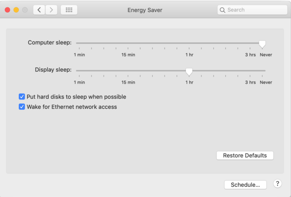 Ahorro de energía de Imessage Airmessage