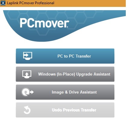 Opciones de transferencia de Laplink PCmover